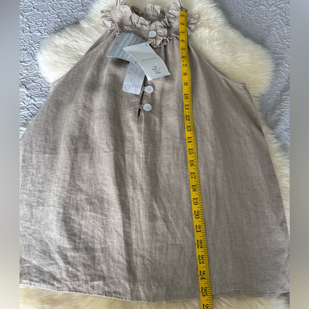 NWT Velia Sierra Linen Sleeves Top Size XS - Picture 13 of 14
